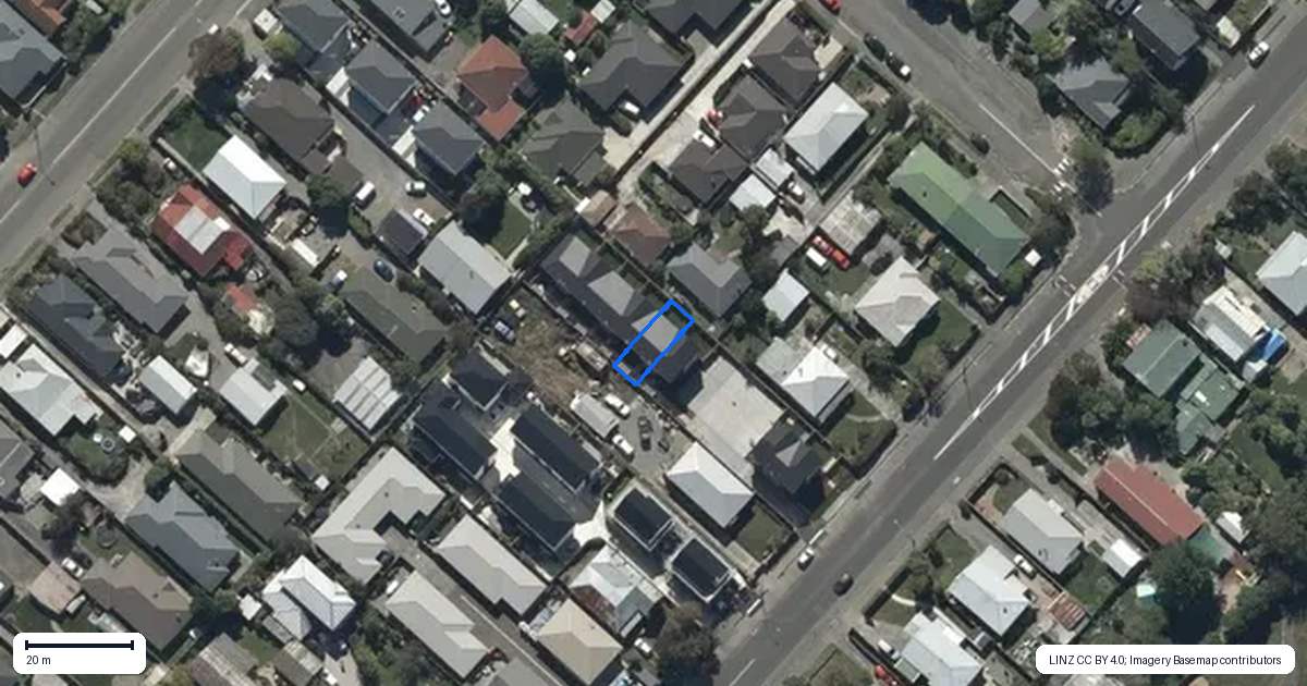 Property context map for 4/635 Worcester Street, Linwood, Christchurch