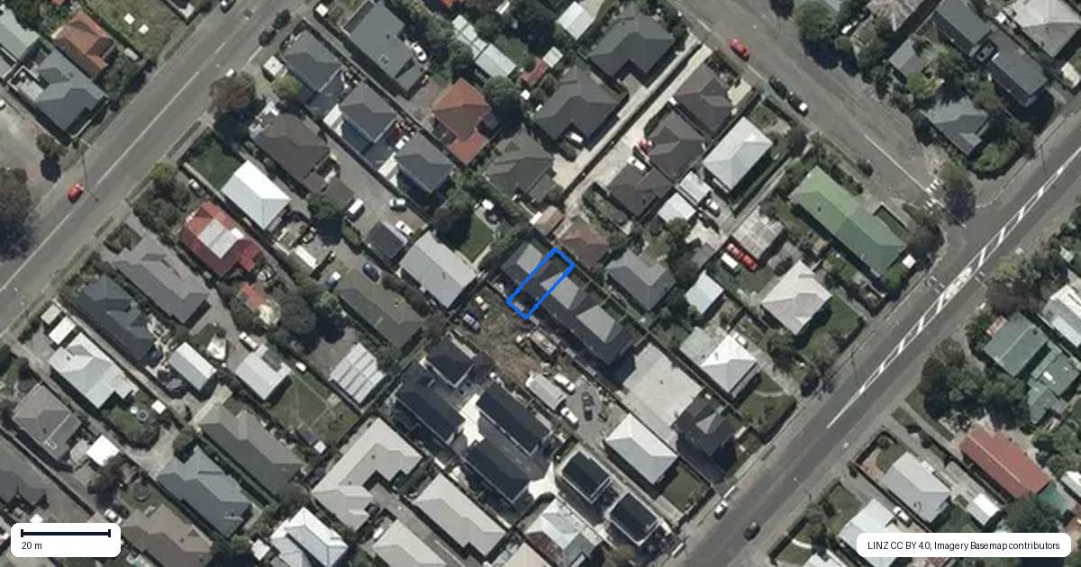 Property context map for 7/635 Worcester Street, Linwood, Christchurch