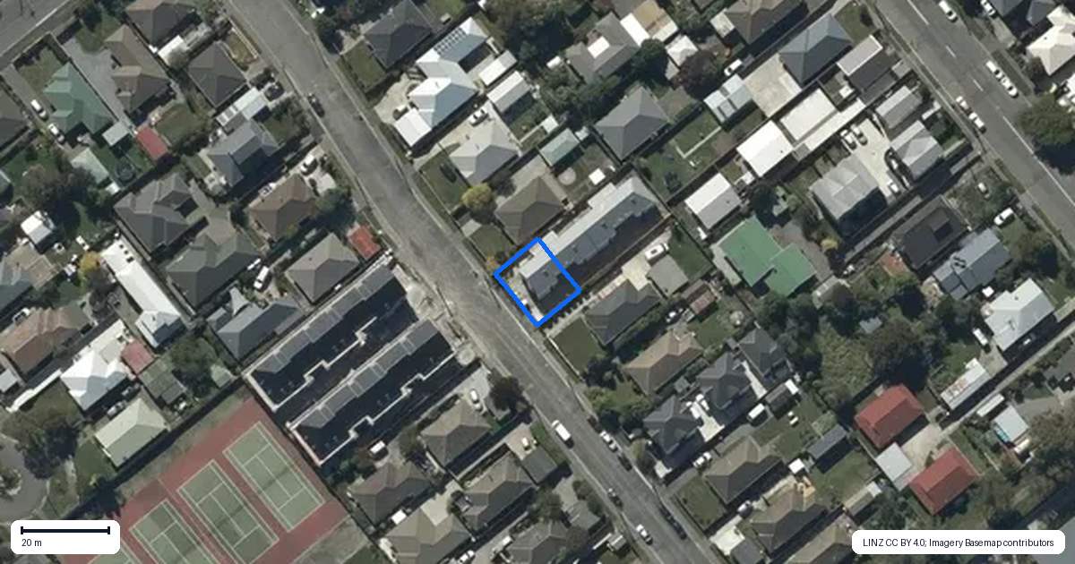 Property context map for 1/44 Sugden Street, Spreydon, Christchurch