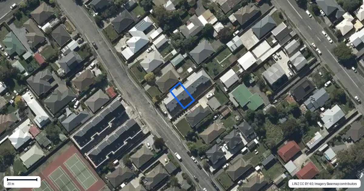 Property context map for 2/44 Sugden Street, Spreydon, Christchurch