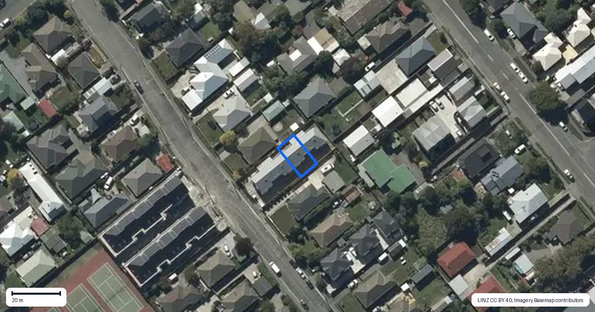 Property context map for 3/44 Sugden Street, Spreydon, Christchurch