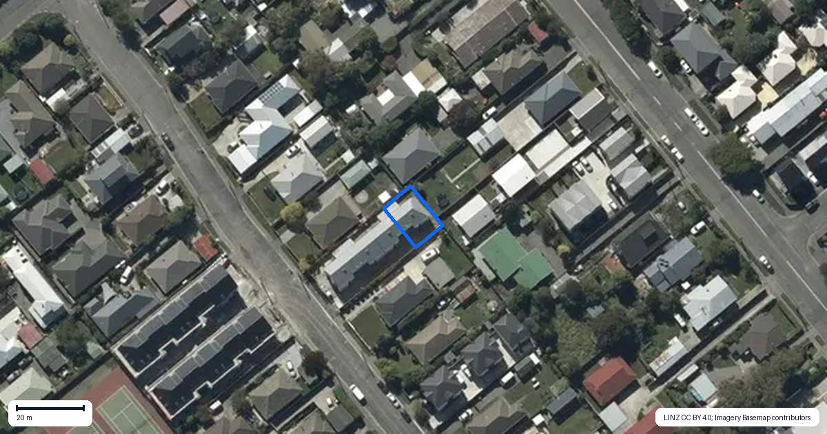 Property context map for 4/44 Sugden Street, Spreydon, Christchurch