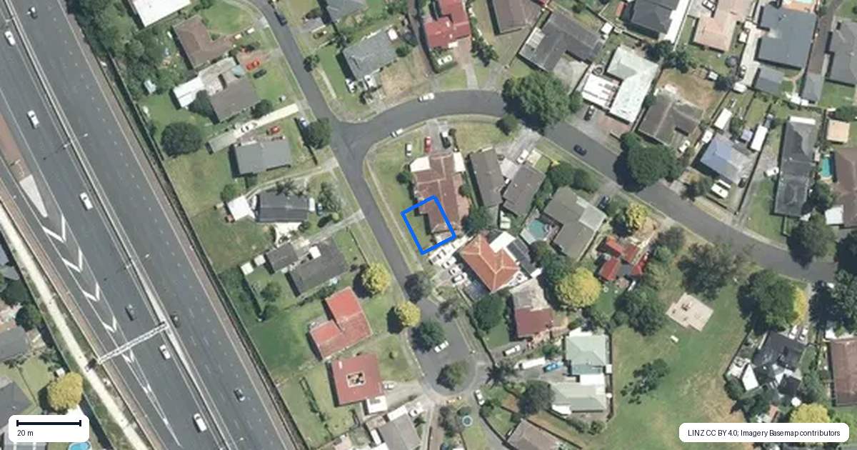 Property context map for 16C Balgowan Terrace, Conifer Grove, Takanini