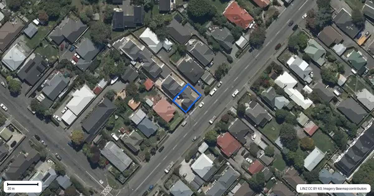 Property context map for 1/677 Gloucester Street, Linwood, Christchurch