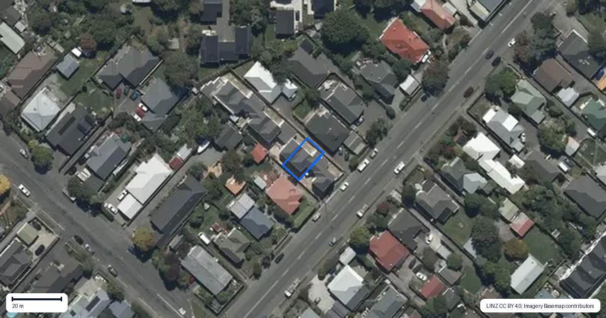 Property context map for 2/677 Gloucester Street, Linwood, Christchurch