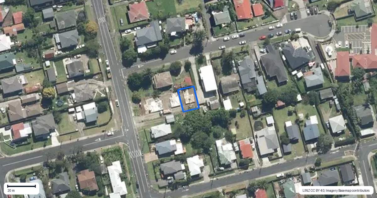 Property context map for 154C Church Street, Otahuhu, Auckland