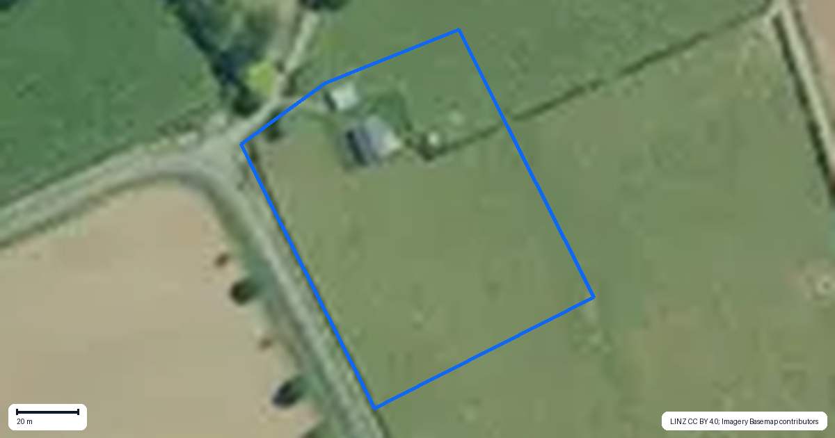 Property context map for 563B Kneebone Road, Orini