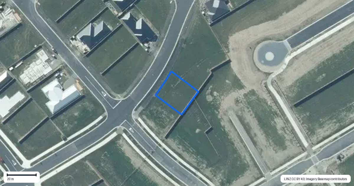 Property context map for 37 Monarch Drive, Rolleston