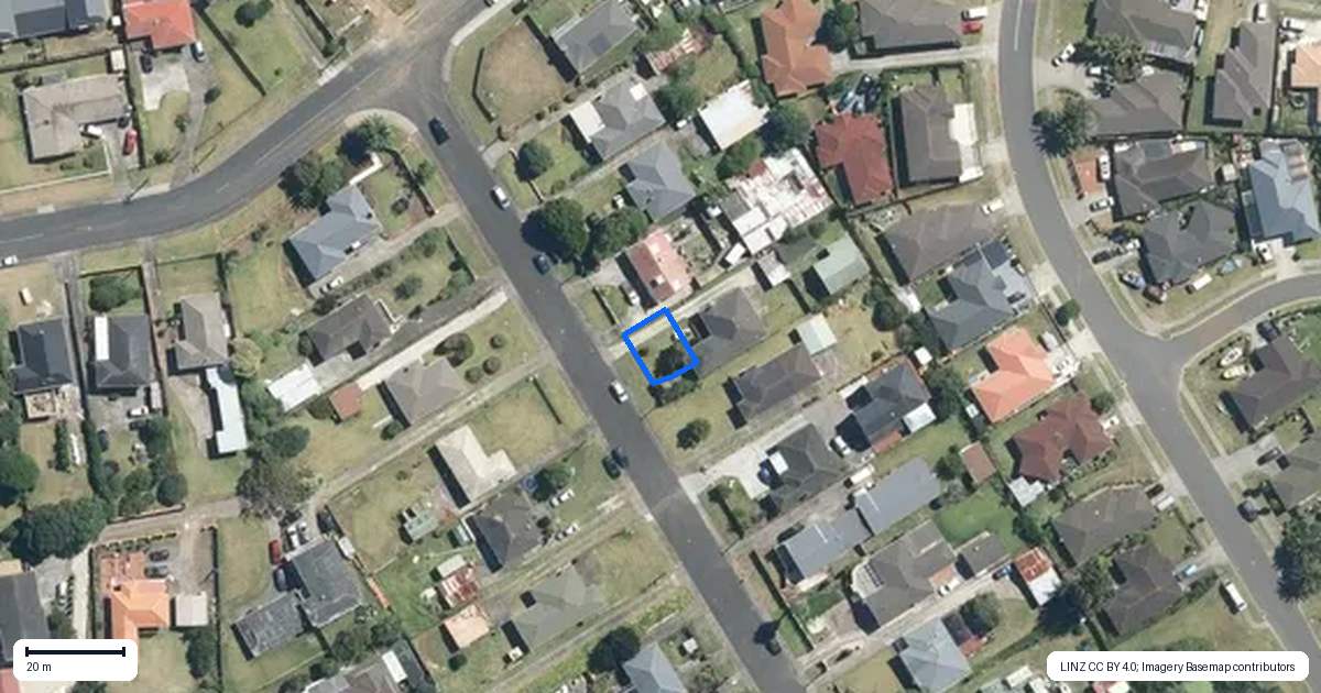 Property context map for 1/10 Richard Road, Mangere, Auckland