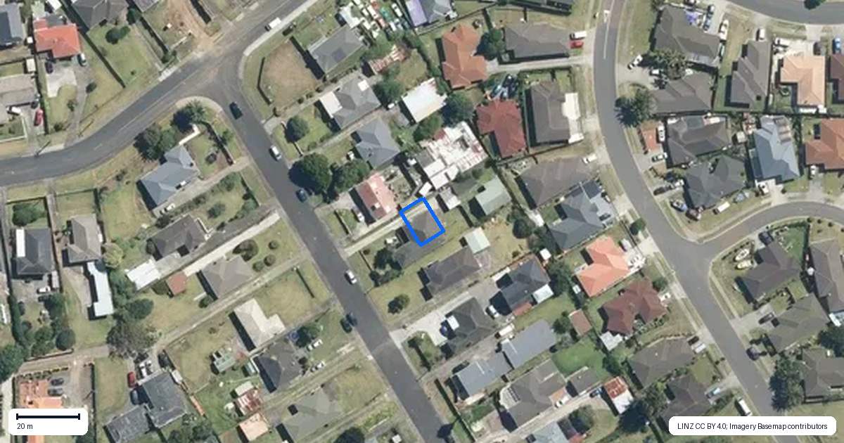 Property context map for 3/10 Richard Road, Mangere, Auckland