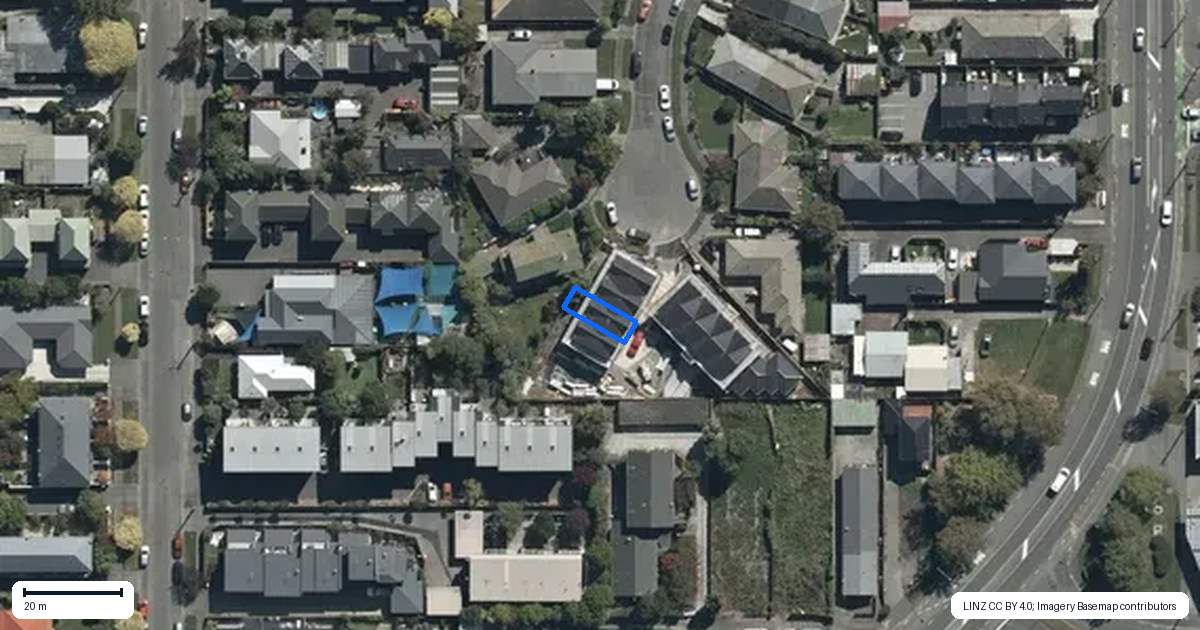 Property context map for 3/12 Trist Place, Edgeware, Christchurch