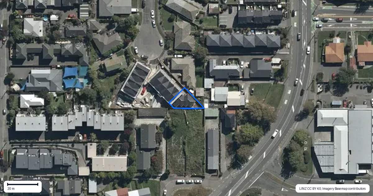Property context map for 5/11 Trist Place, Edgeware, Christchurch