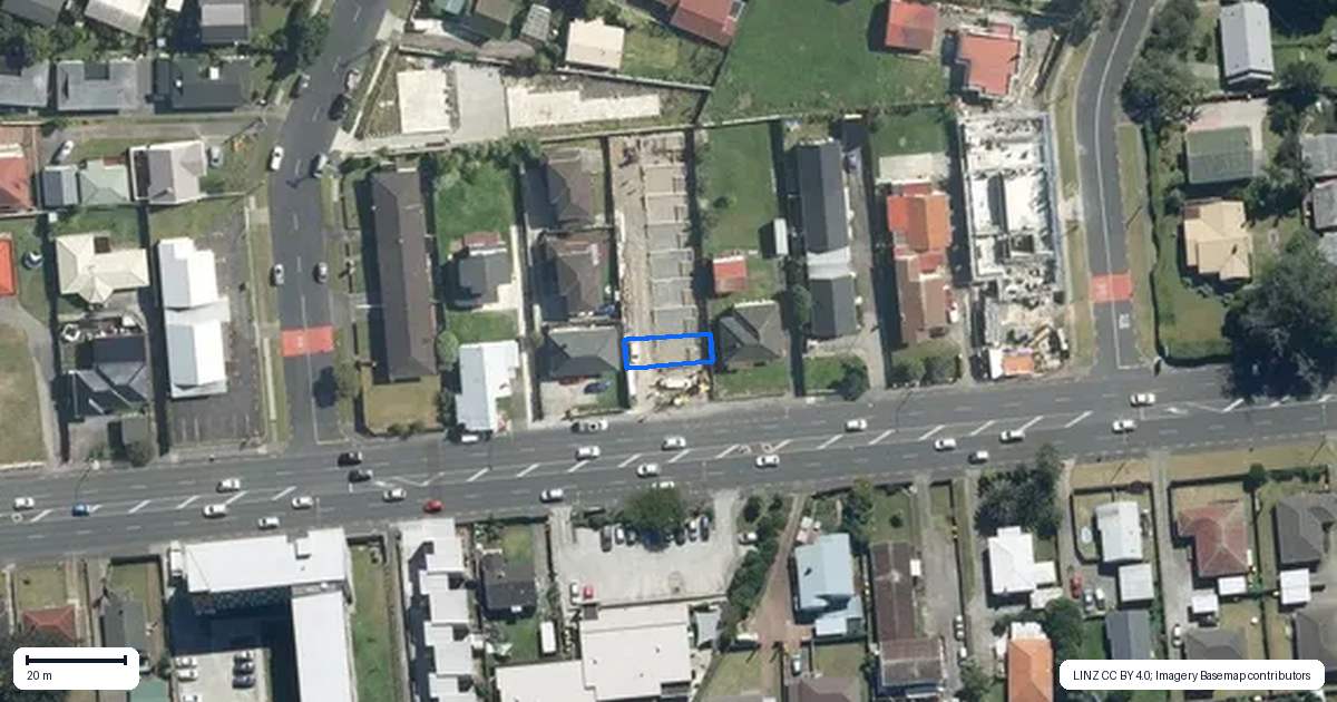 Property context map for 2/3153 Great North Road, New Lynn, Auckland