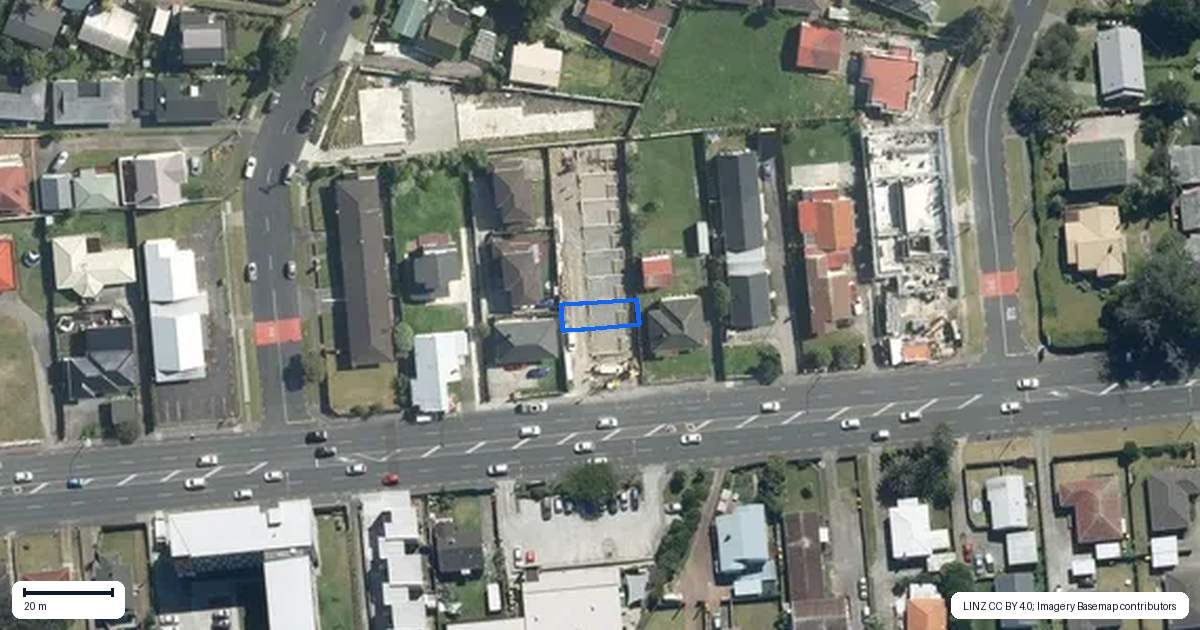 Property context map for 3/3153 Great North Road, New Lynn, Auckland