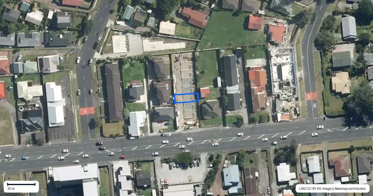 Property context map for 4/3153 Great North Road, New Lynn, Auckland