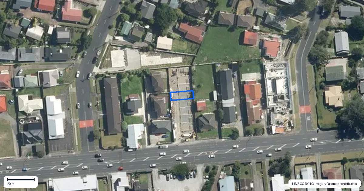 Property context map for 6/3153 Great North Road, New Lynn, Auckland