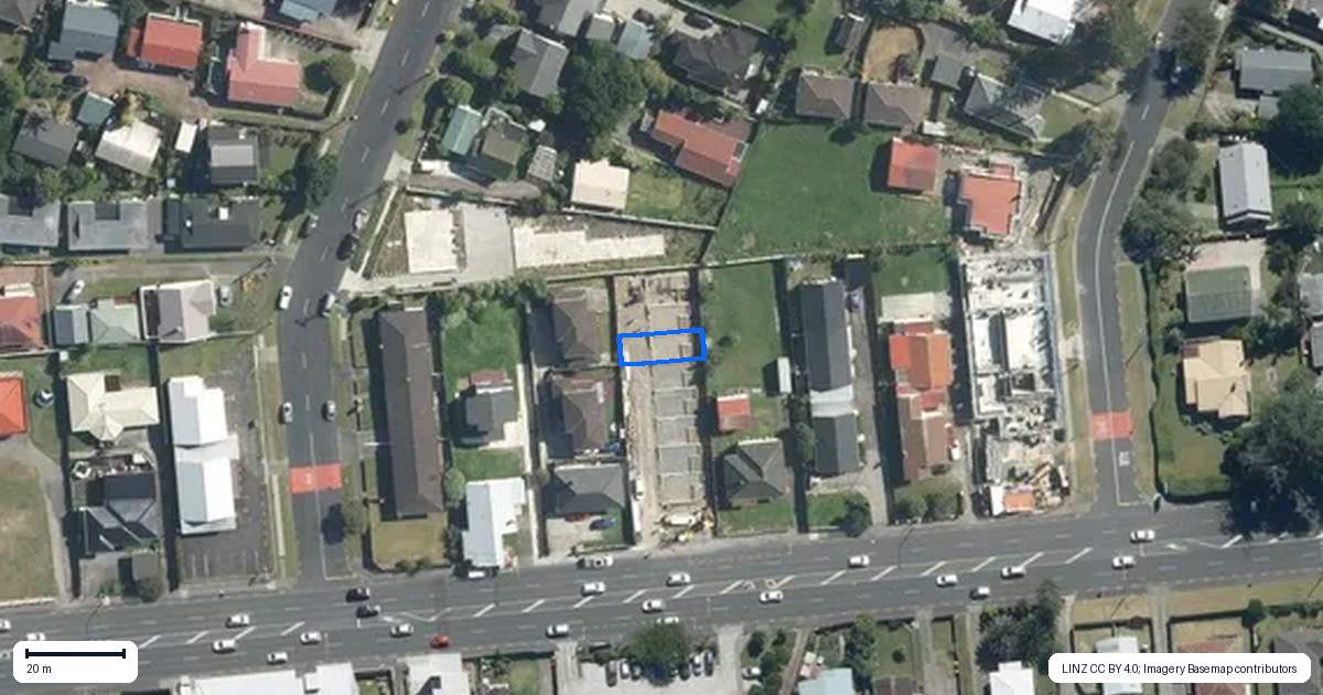 Property context map for 7/3153 Great North Road, New Lynn, Auckland