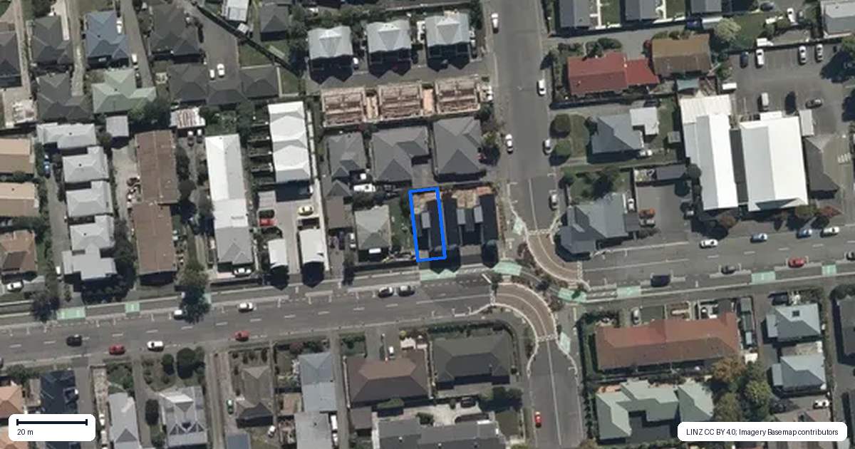 Property context map for 3/27 Division Street, Riccarton, Christchurch
