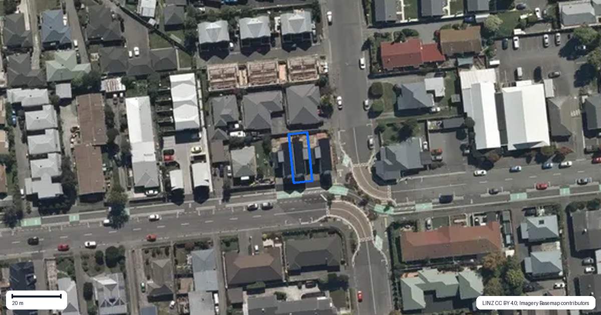 Property context map for 2/27 Division Street, Riccarton, Christchurch