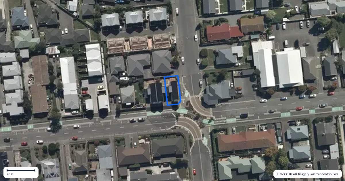 Property context map for 1/27 Division Street, Riccarton, Christchurch