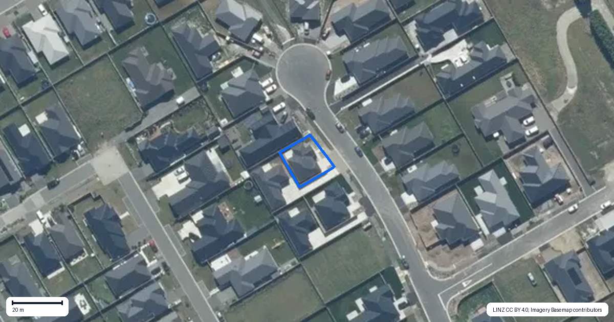 Property context map for 21B Radar Drive, Rolleston