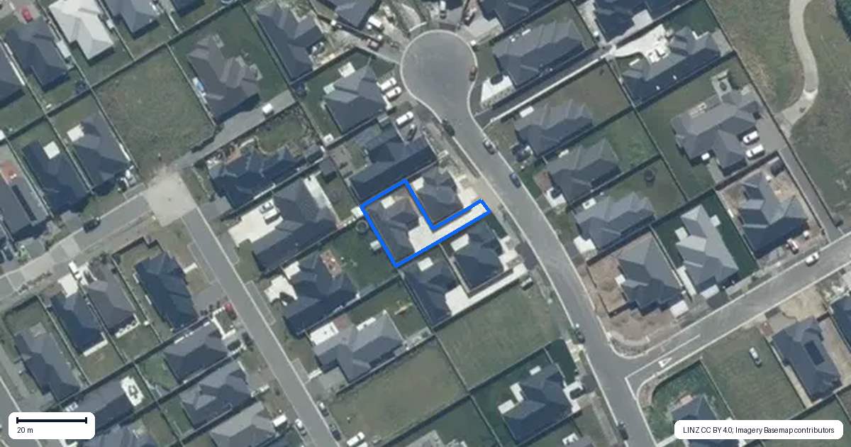 Property context map for 21A Radar Drive, Rolleston