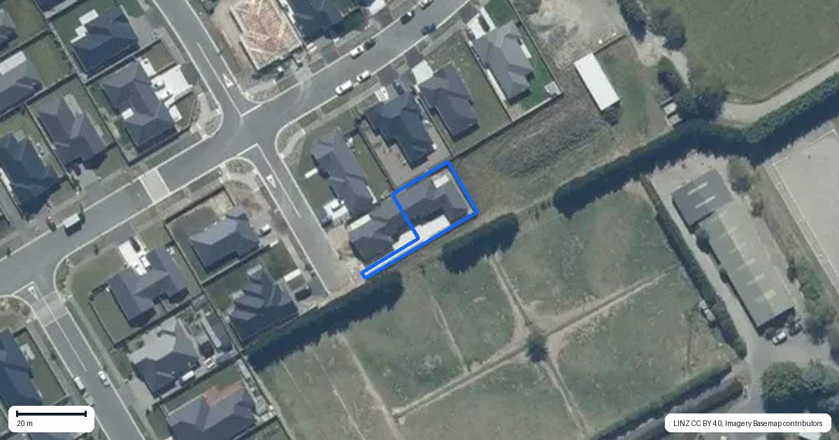 Property context map for 3B Alhambra Road, Rolleston
