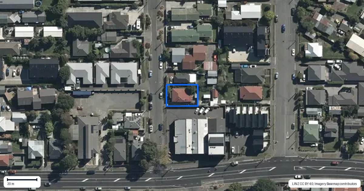 Property context map for 10 Suffolk Street, Phillipstown, Christchurch