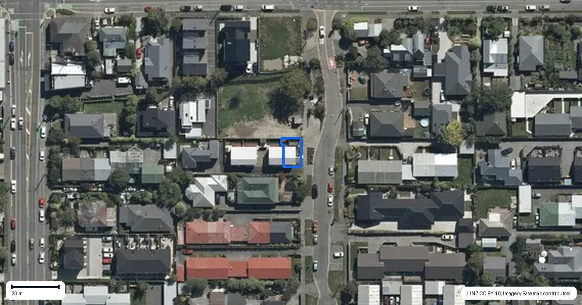Property context map for 1/137 Geraldine Street, Edgeware, Christchurch