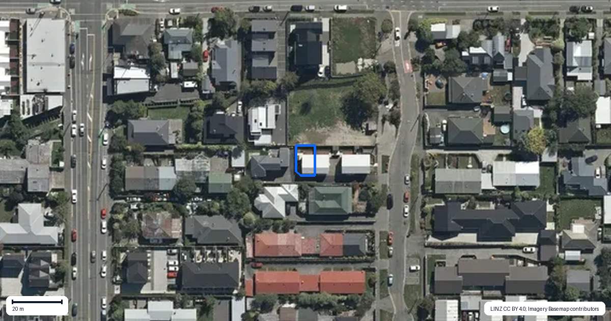 Property context map for 4/137 Geraldine Street, Edgeware, Christchurch