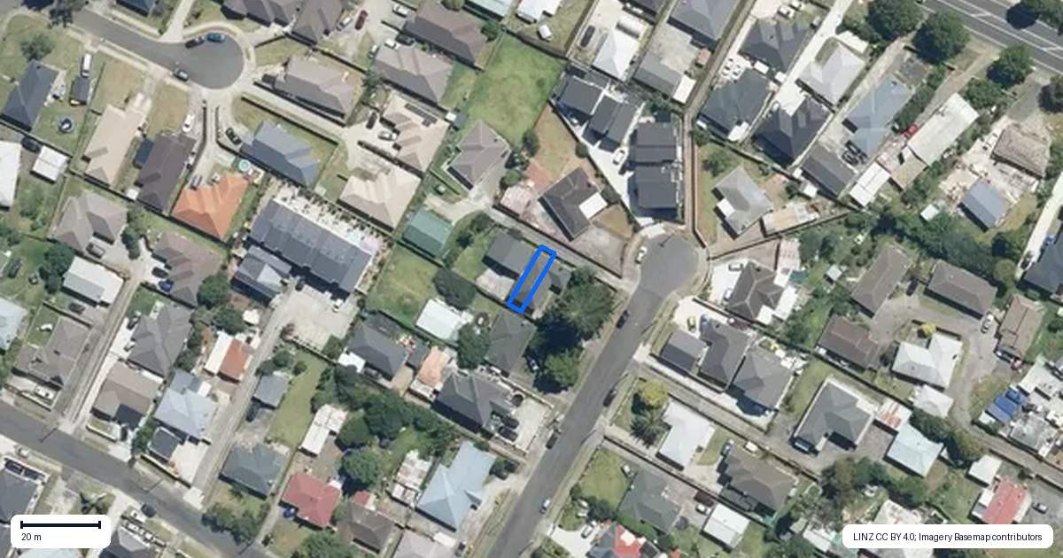 Property context map for 8B Daniel Avenue, Mangere East, Auckland