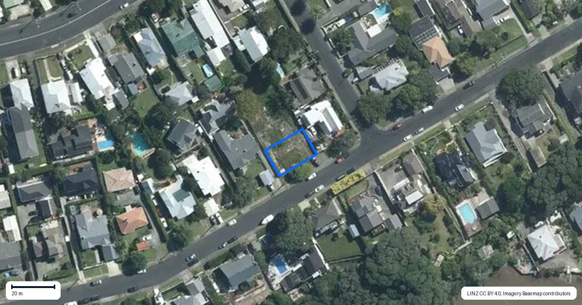 Property context map for 66A Norwood Road, Bayswater, Auckland