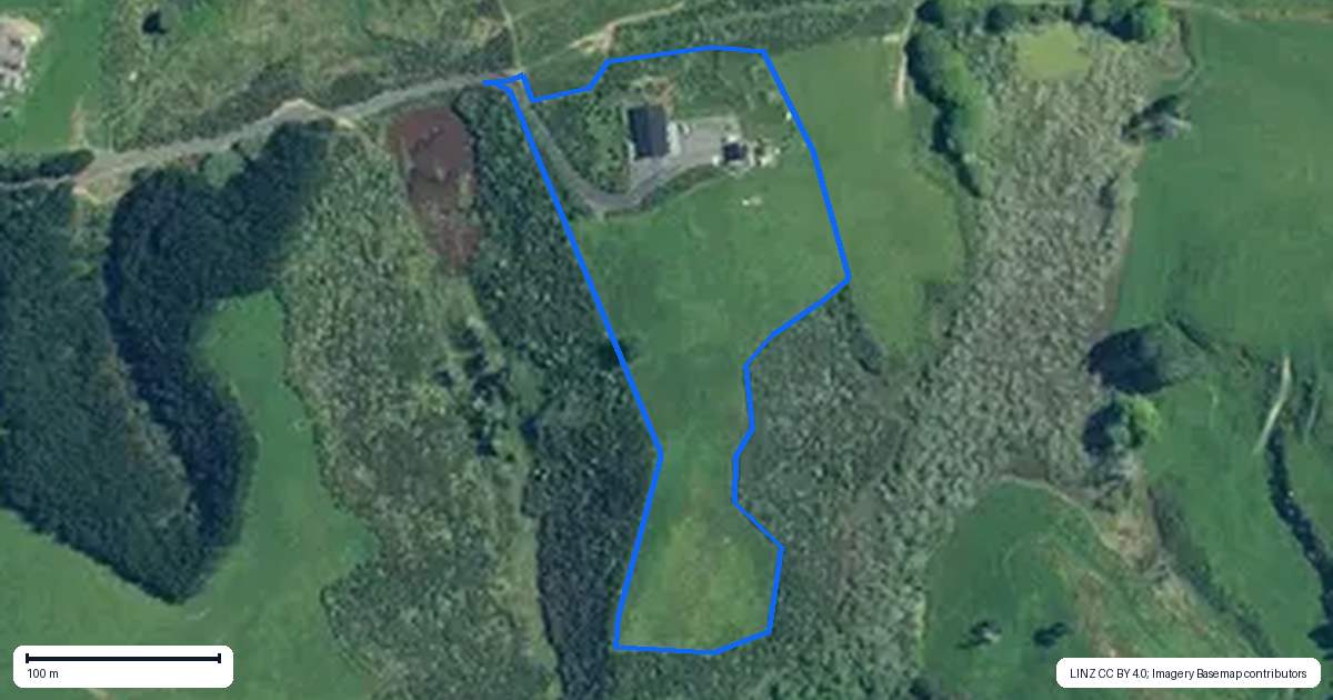 Property context map for 98 McIntyre Road, Mercer