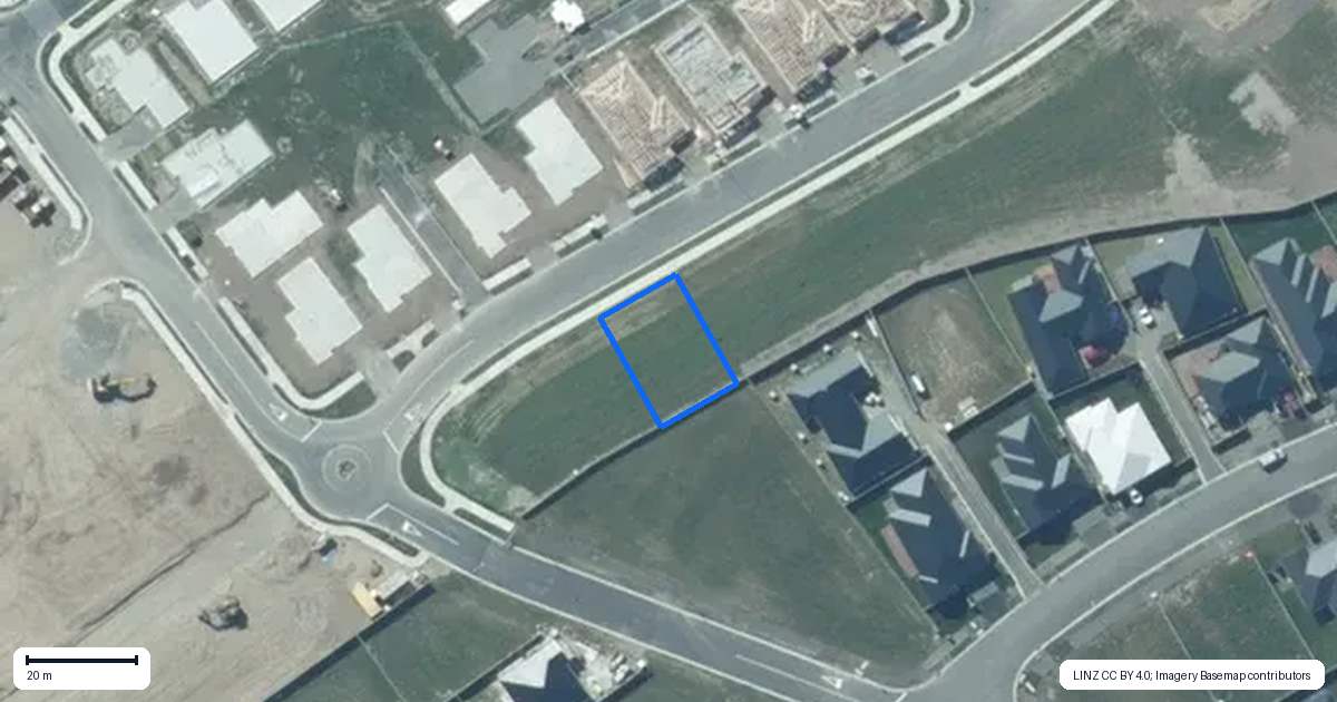 Property context map for 17 Larch Drive, Rolleston