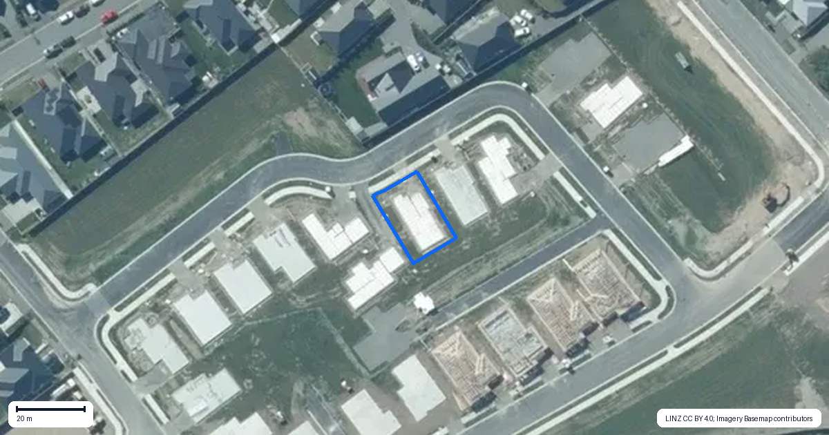 Property context map for 14 Scots Drive, Rolleston