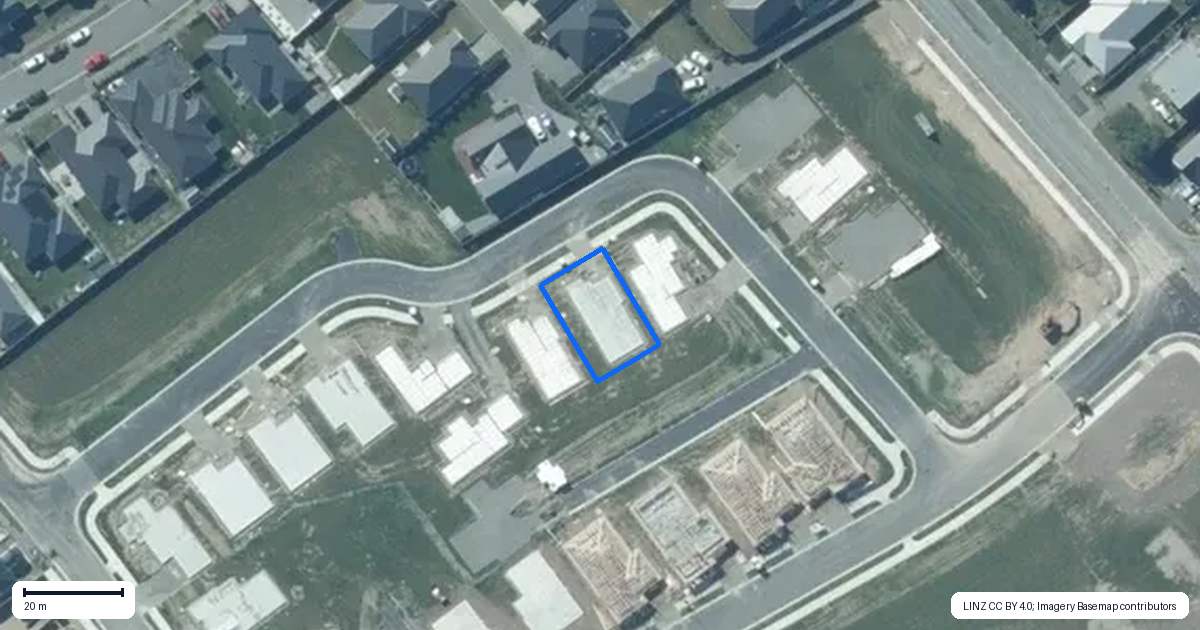 Property context map for 16 Scots Drive, Rolleston