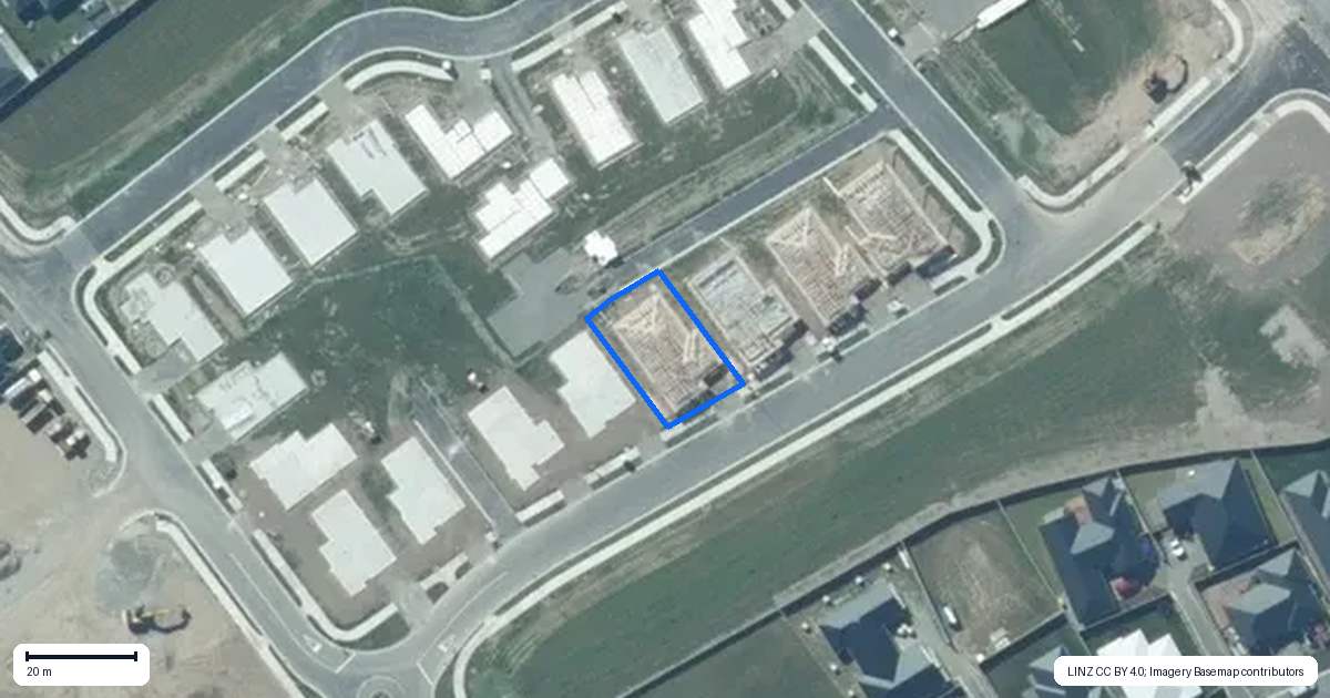 Property context map for 14 Larch Drive, Rolleston