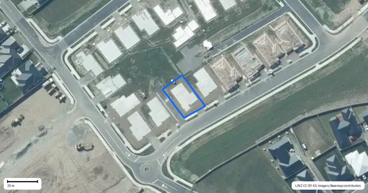 Property context map for 18 Larch Drive, Rolleston