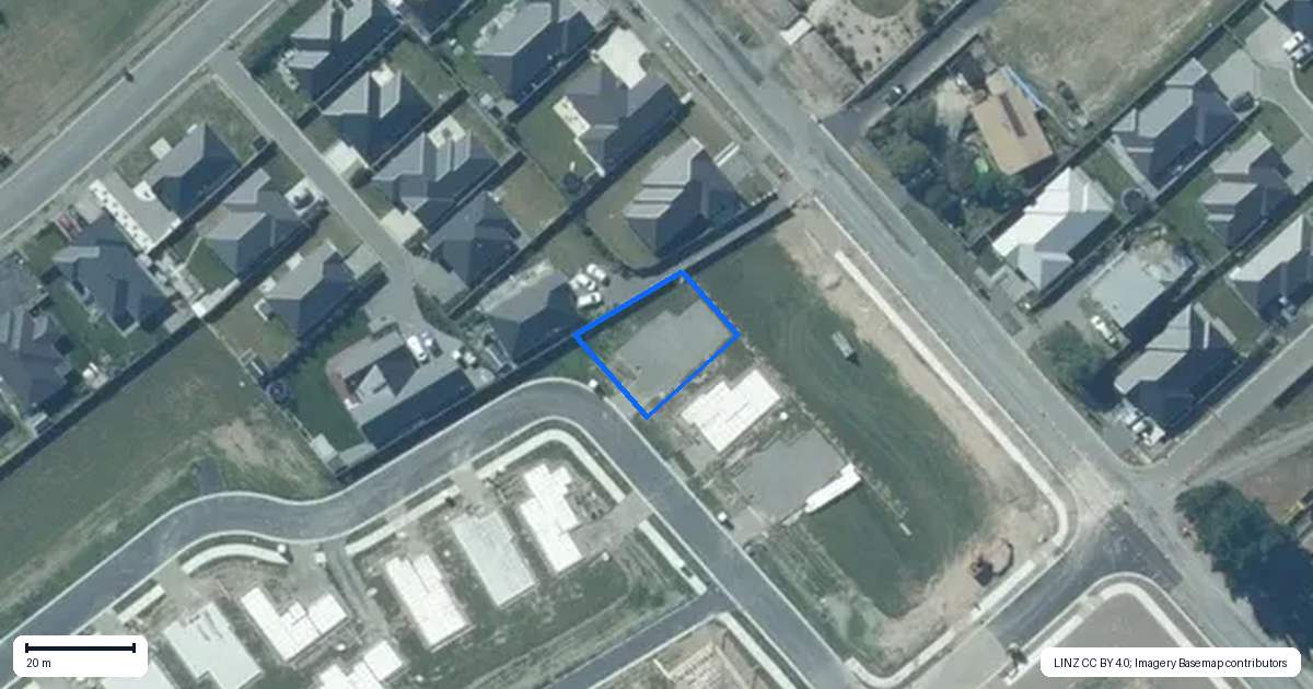 Property context map for 11 Scots Drive, Rolleston