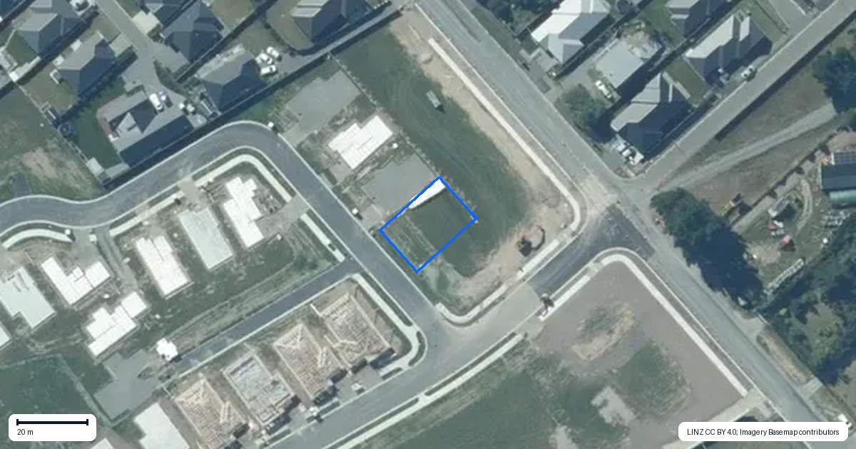 Property context map for 17 Scots Drive, Rolleston