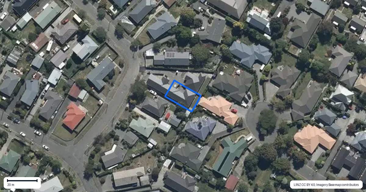 Property context map for 8B Wychwood Crescent, Bishopdale, Christchurch