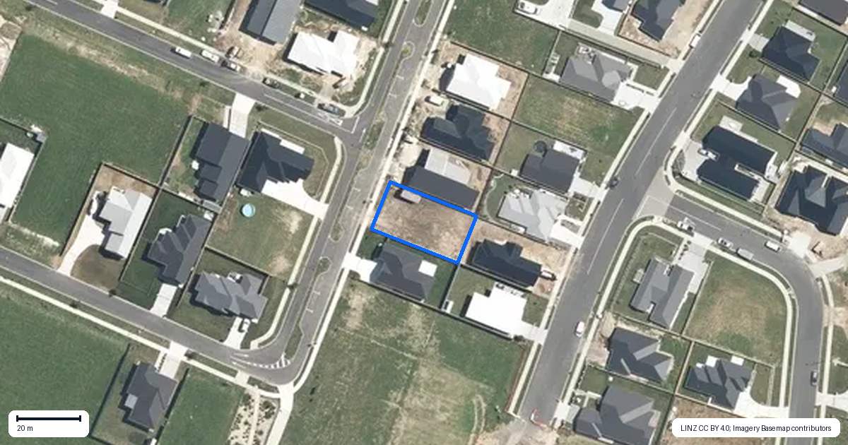 Property context map for 23 Buxton Crescent, Matamata