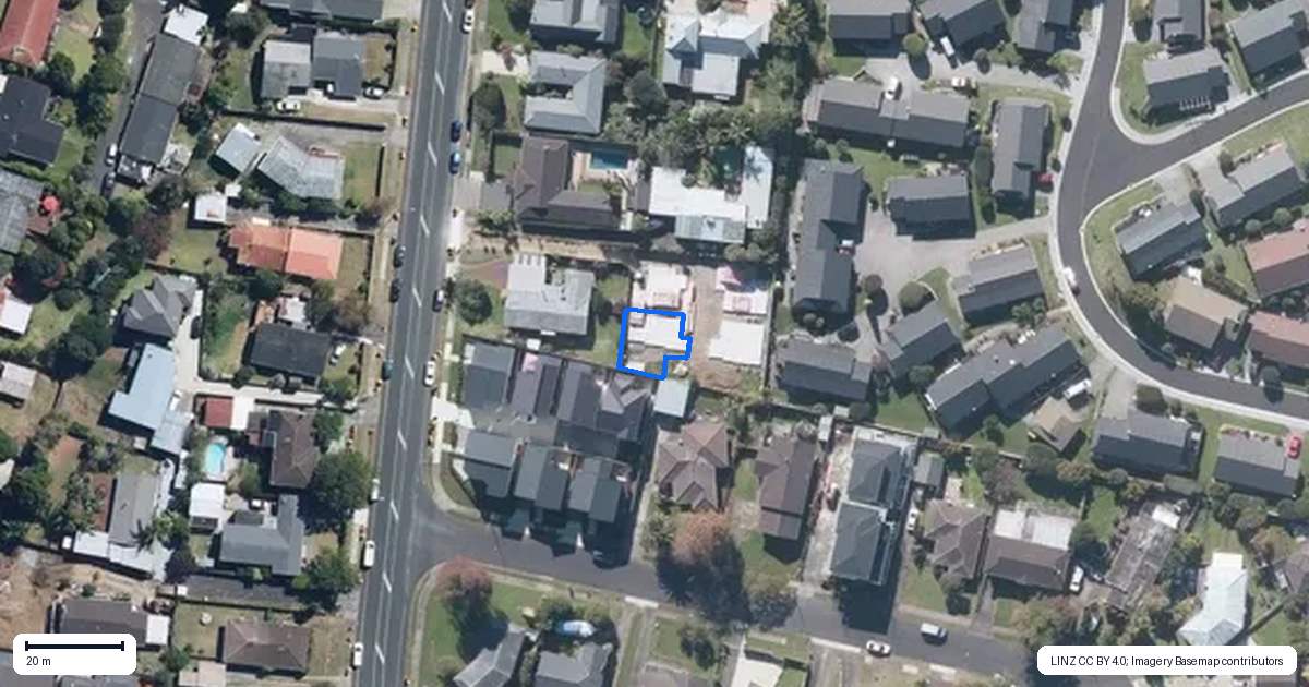 Property context map for 2/21 Stanniland Street, Sunnyhills, Auckland
