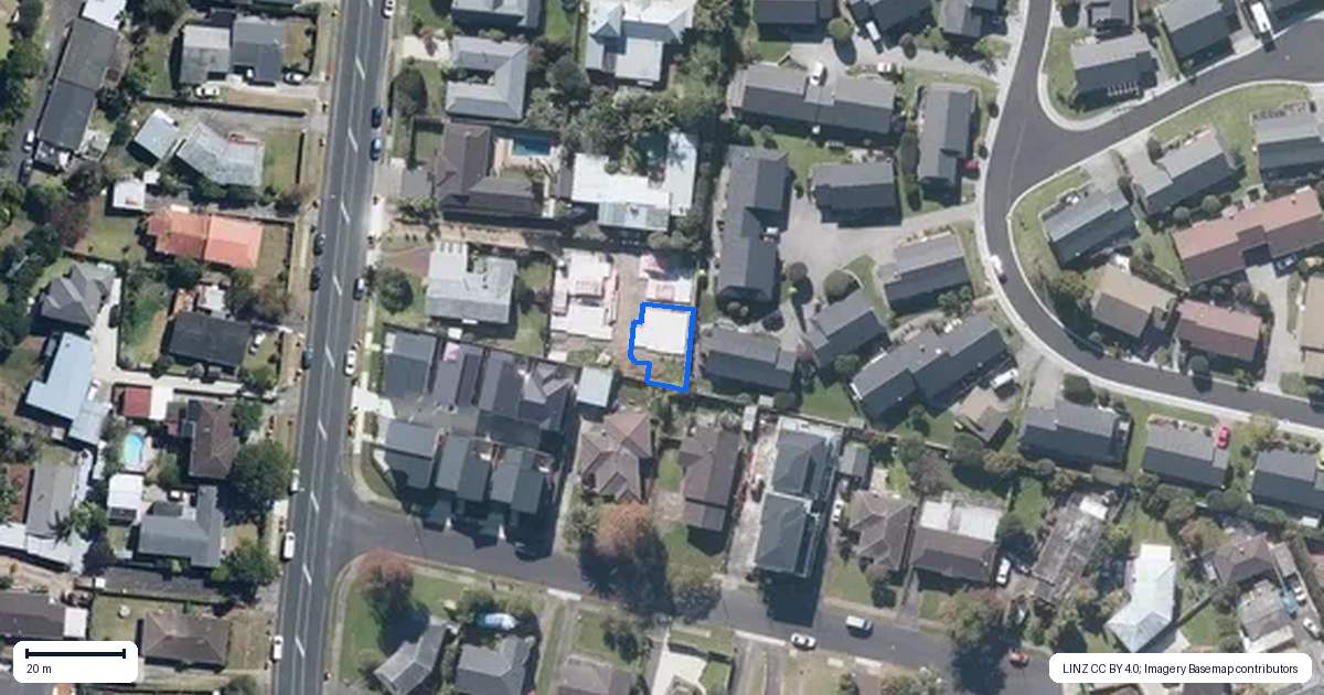 Property context map for 3/21 Stanniland Street, Sunnyhills, Auckland