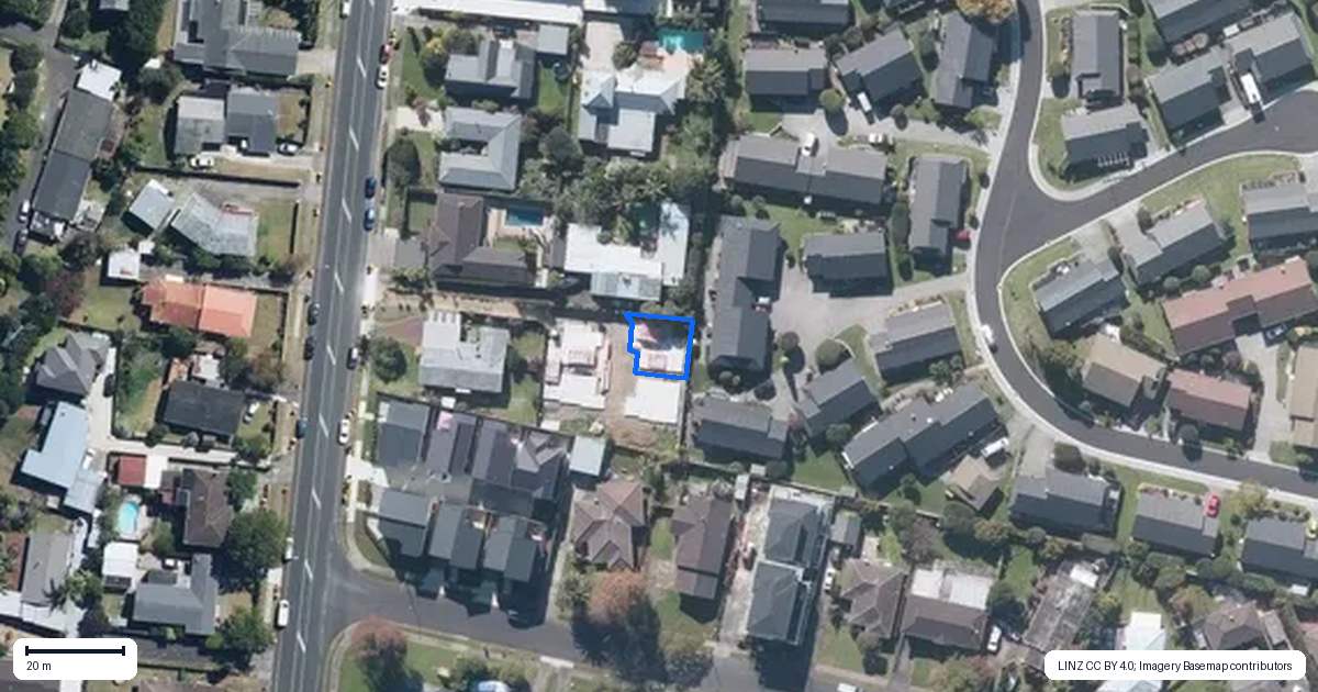 Property context map for 4/21 Stanniland Street, Sunnyhills, Auckland