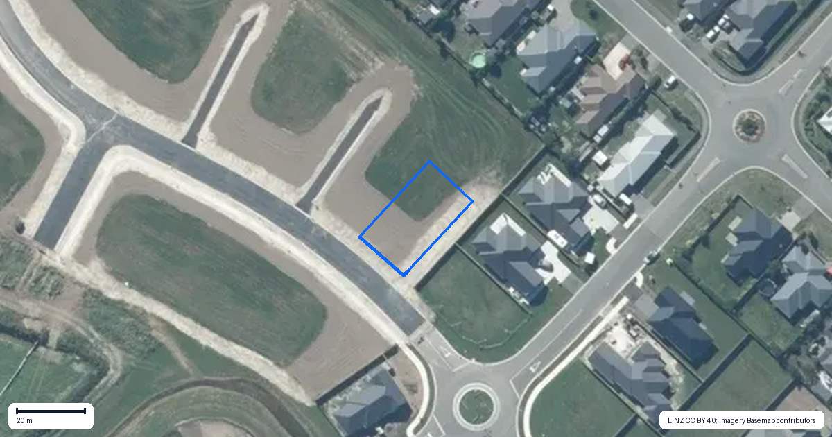 Property context map for 6 Papango Drive, Leeston