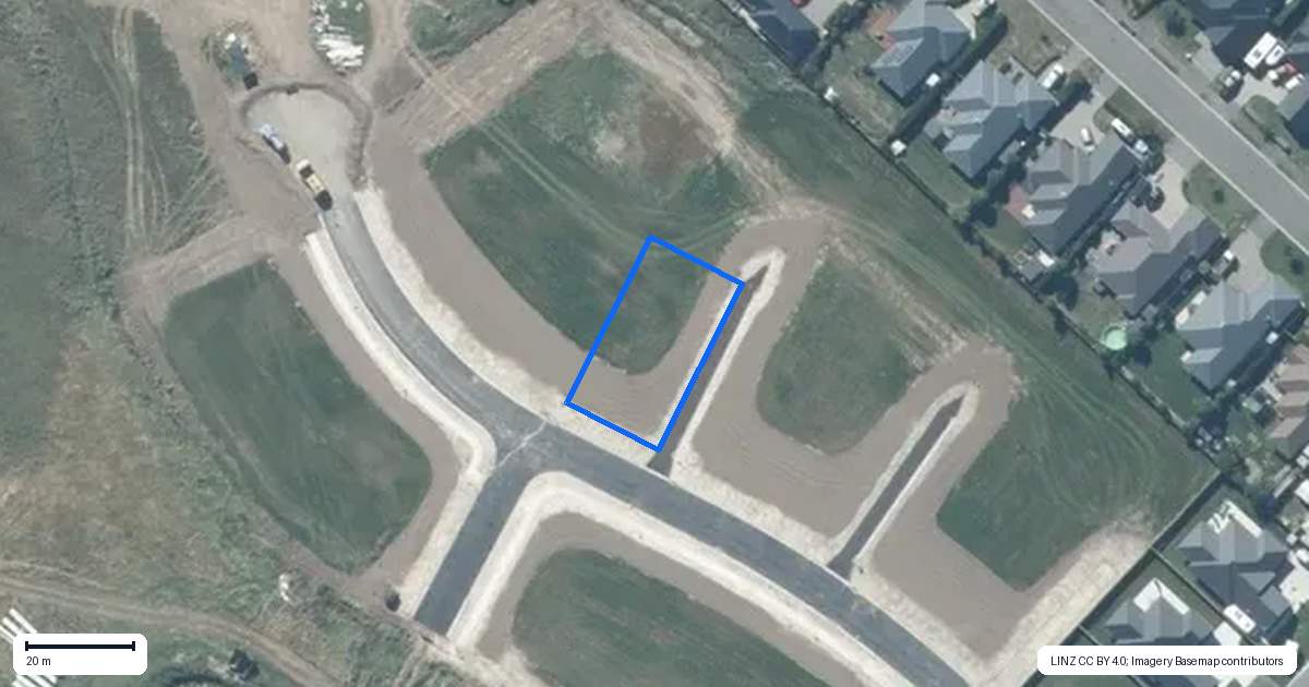 Property context map for 22 Papango Drive, Leeston
