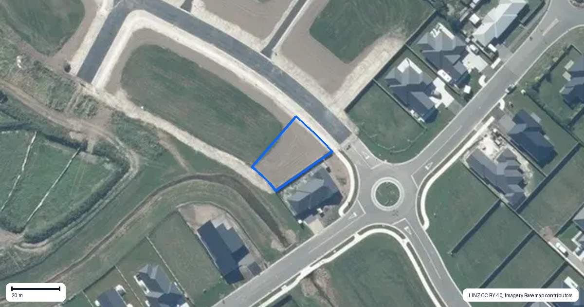 Property context map for 3 Papango Drive, Leeston