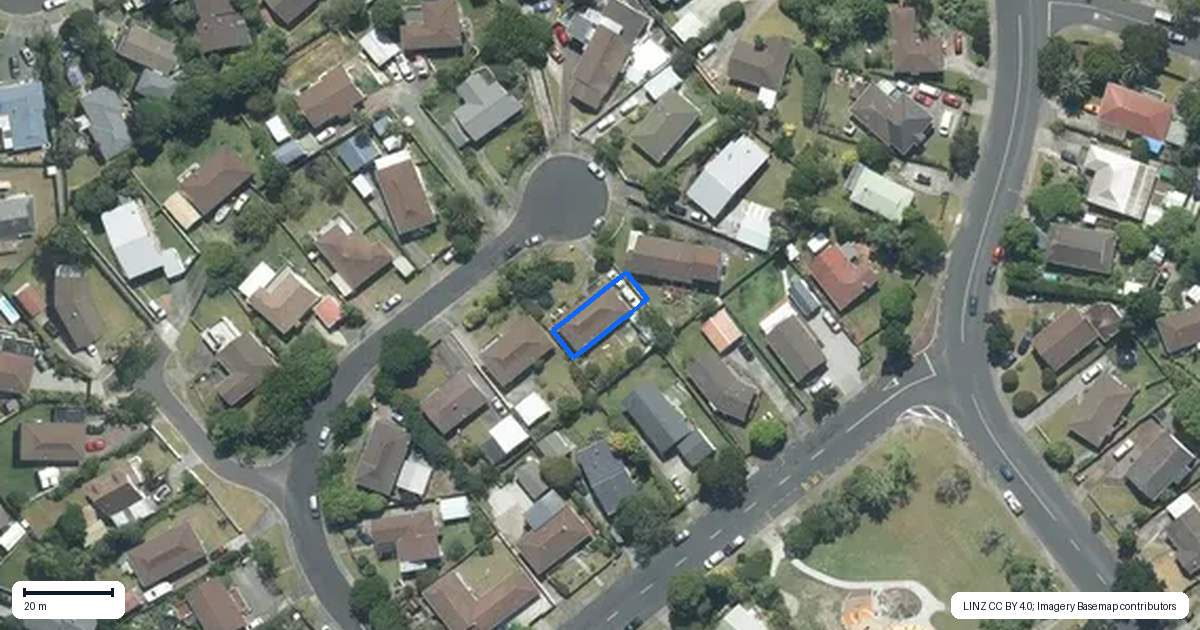Property context map for 11B Merida Place, Unsworth Heights, Auckland