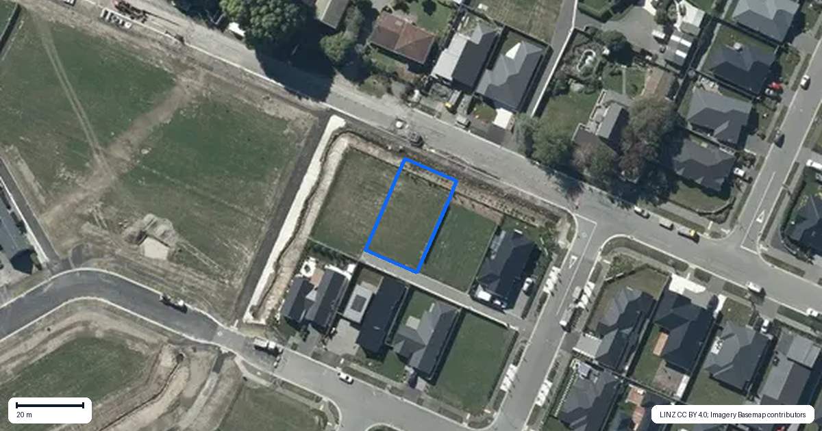 Property context map for 11 Silvereye Street, Halswell, Christchurch